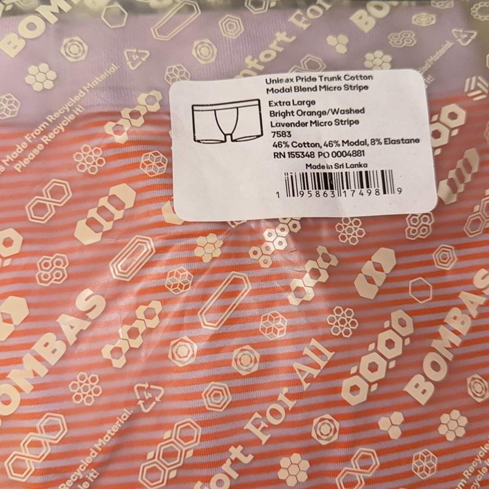 Bombas Trunk cotton‎ modal blend Pride All Gender Trunk - Picture 4 of 5